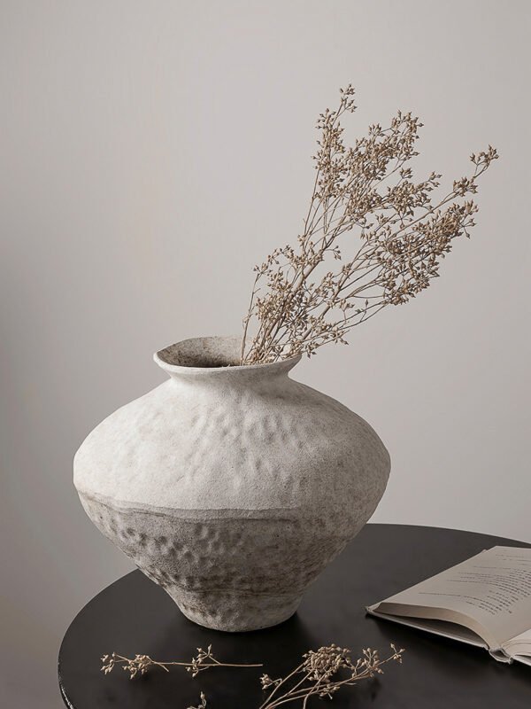 Wabiv White Frost Pottery Jar