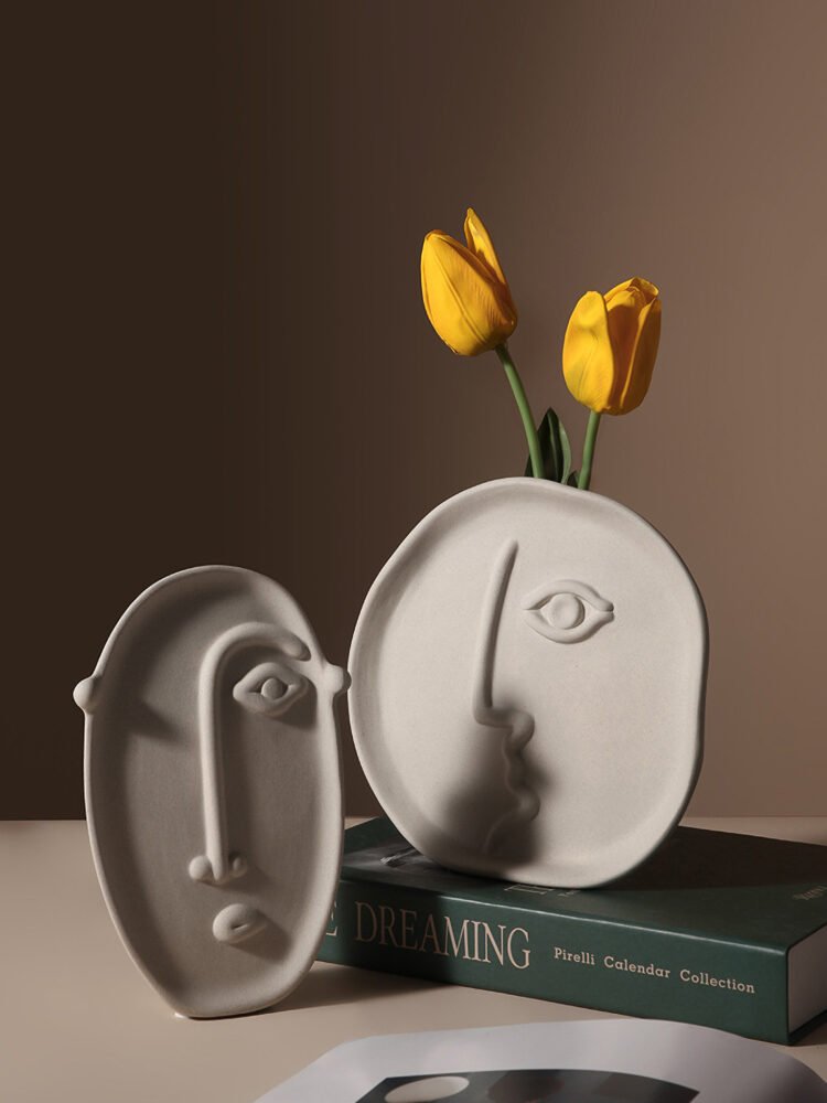 Wabiv Artistic Face Vase