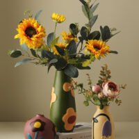 Painted pottery hand-painted flower vase