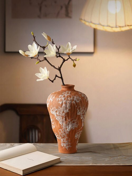 Wabiv Orange irregular-shaped vase