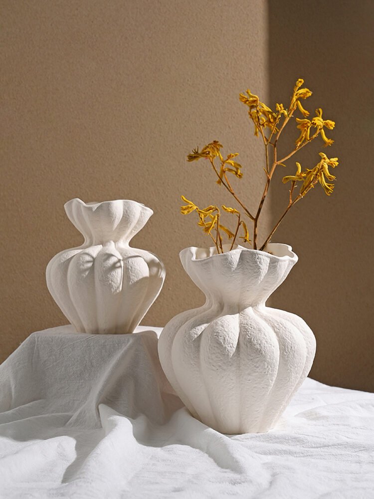 Wabiv French multi-petal vase