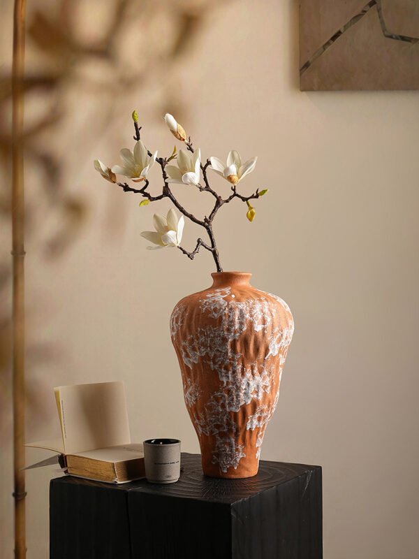 Wabiv Orange irregular-shaped vase