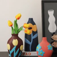 Painted pottery hand-painted flower vase