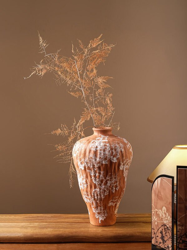 Wabiv Orange irregular-shaped vase
