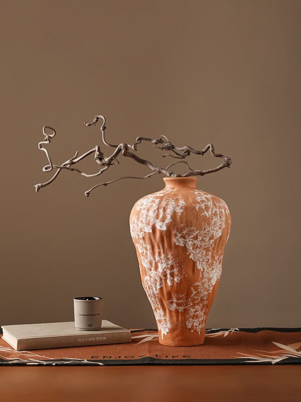 Wabiv Orange irregular-shaped vase