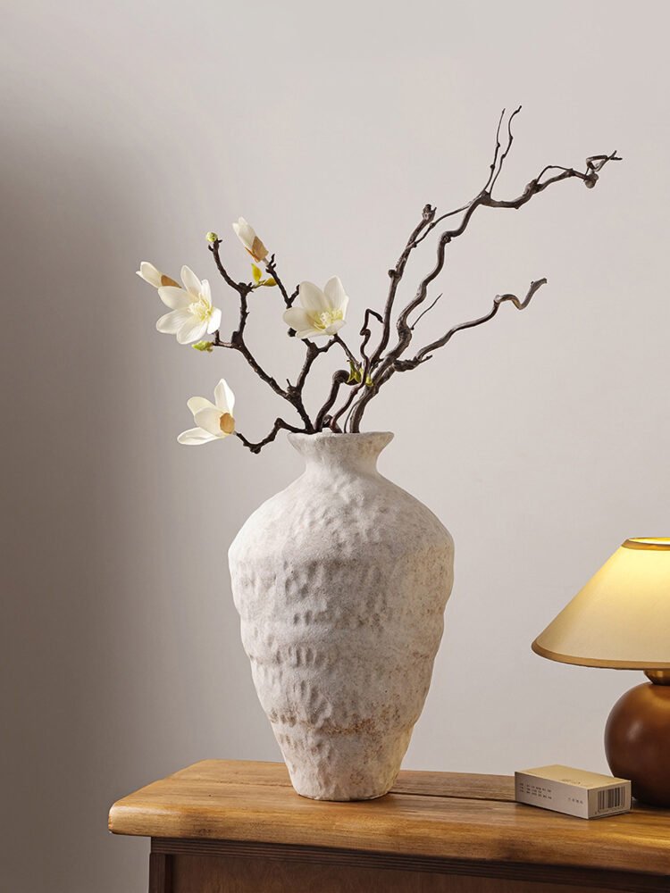 Wabiv White Frost Pottery Jar