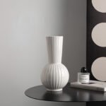 Wabiv spherical striped vase