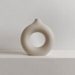 Wabiv Instagram-worthy donut-shaped unglazed vase