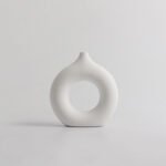 Wabiv Instagram-worthy donut-shaped unglazed vase