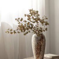 Wabiv vintage style distressed pottery flower vases