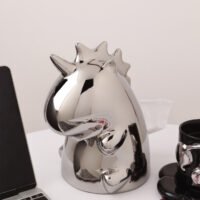 Wabiv creative unicorn shaped ceramic tissue box cover for home decor