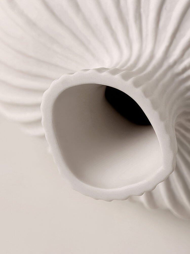 Unique lantern fruit shaped ceramic flower vase