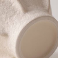 Creative starfruit shaped multi-petal white vase