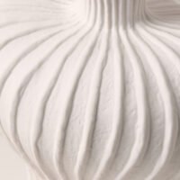 Unique lantern fruit shaped ceramic flower vase