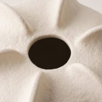 Creative starfruit shaped multi-petal white vase