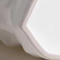 Creative ceramic vase mimicking crinkled kraft paper bag texture