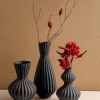 Wabiv Retro striped vase