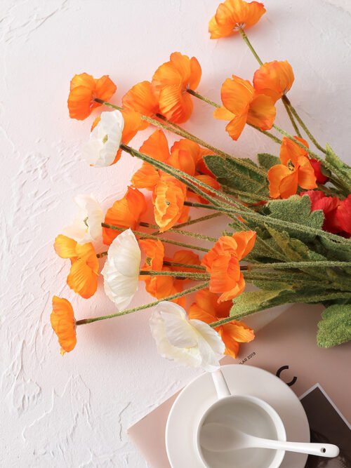 Wabiv Simulated poppy flowers