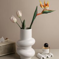 zhutu1 Donut-shaped ceramic vase