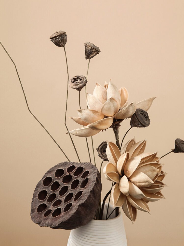 Natural dried flower arrangements