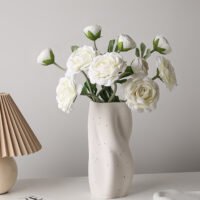 zhutu2 Frosted twisted flower vase