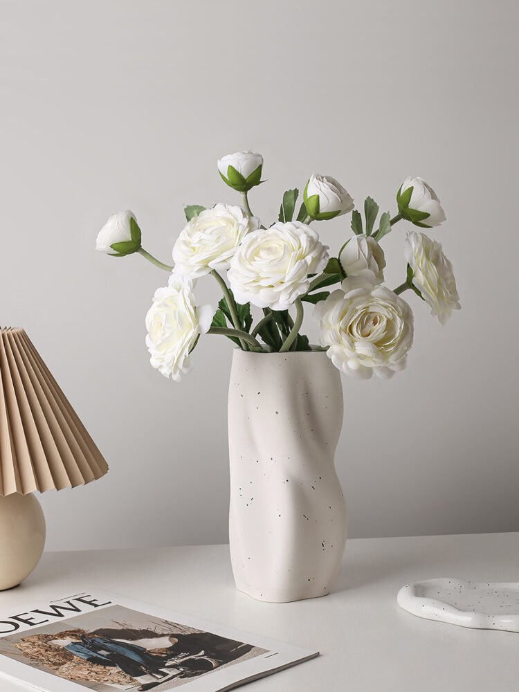 zhutu2 Frosted twisted flower vase