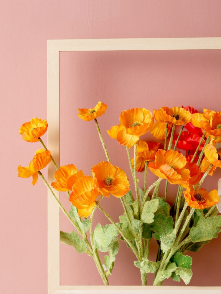 Wabiv Simulated poppy flowers