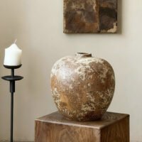 zhutu2 Wabi-sabi style rustic pottery vintage vase