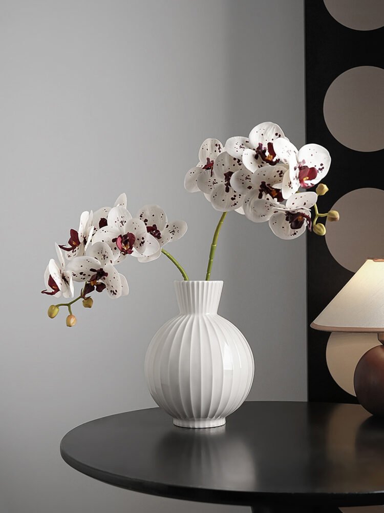 zhutu2 Wabiv spherical striped vase