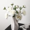 Frosted twisted flower vase