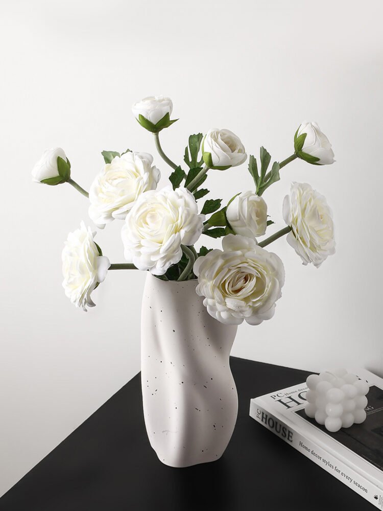 zhutu3 Frosted twisted flower vase