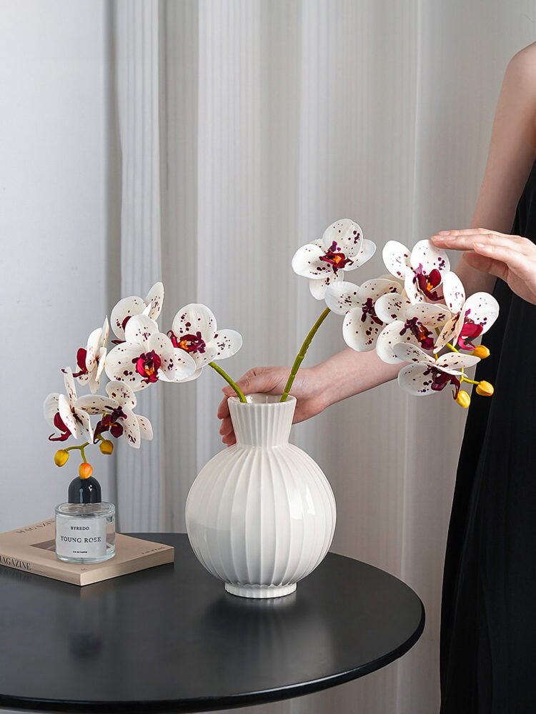 zhutu3 Wabiv spherical striped vase