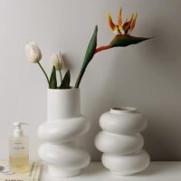 zhutu3 Donut-shaped ceramic vase