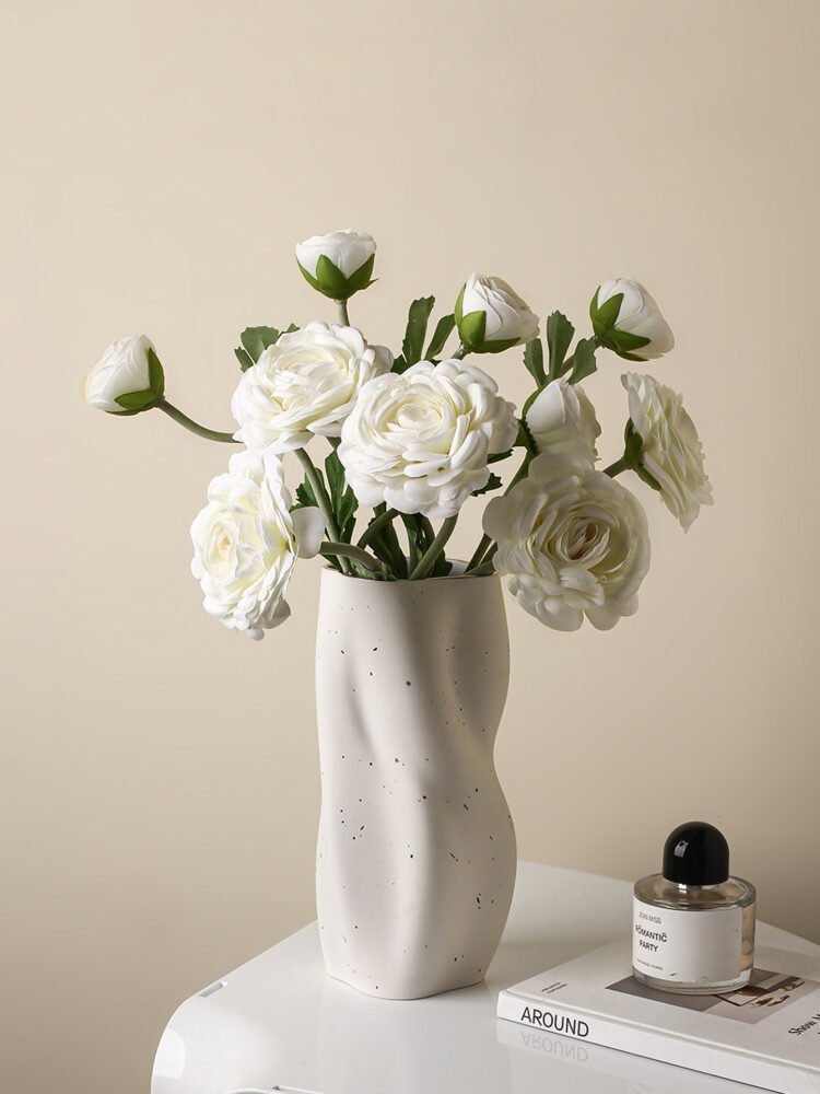 zhutu4 Frosted twisted flower vase