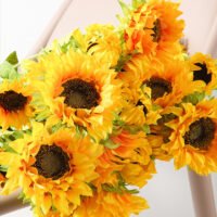zhutu4 Wabiv Simulated sunflower flower