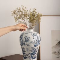 Wabiv Blue and white porcelain vase