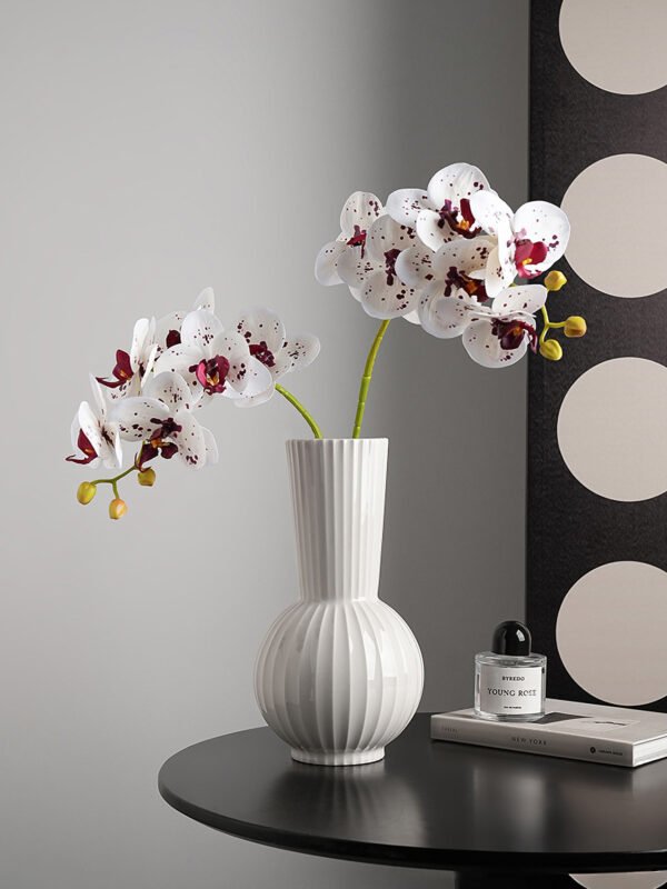 Wabiv spherical striped vase