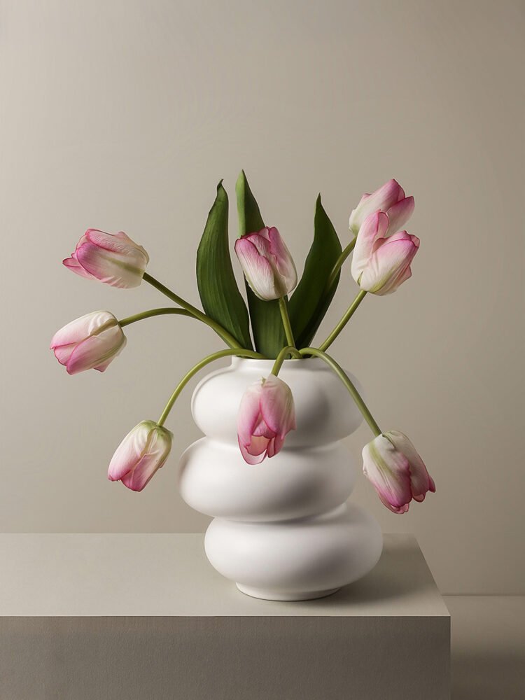 zhutu4 Donut-shaped ceramic vase