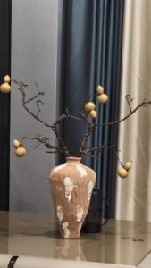 Wabiv Orange irregular-shaped vase