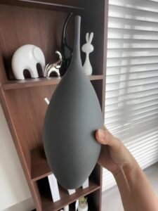 Wabiv Narrow-necked wire-drawn vase