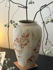 Wabi-sabi style art vases