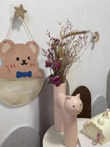 Wabiv Tubular Siamese Cat Flower Vase