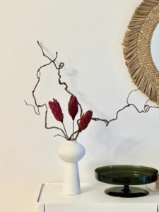 Wabiv Unglazed stenciled vase