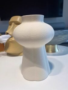 Creamy Multi-Petal Vase