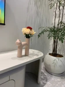 Wabiv Tubular Siamese Cat Flower Vase