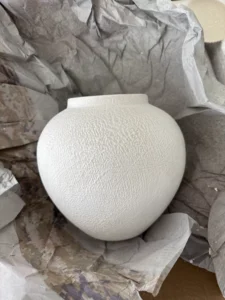 Wabiv Textured stone vase