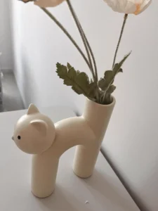 Wabiv Tubular Siamese Cat Flower Vase