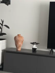 Wabiv Orange irregular-shaped vase