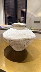 Wabiv White Frost Pottery Jar