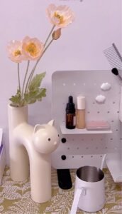 Wabiv Tubular Siamese Cat Flower Vase